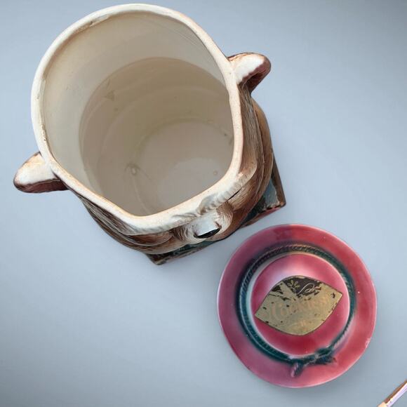 Vintage Kitschy Cartoon Animal Cookie Jar-Beaver/Bear-Mid Century Kitchen Decor - Picture 4 of 5